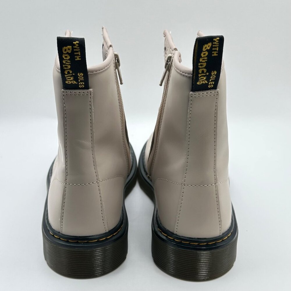 Dr. Martens Womens Size 7 Taupe Leather Ankle Combat Comfort Boots 31283 Size 7 - Picture 4 of 8